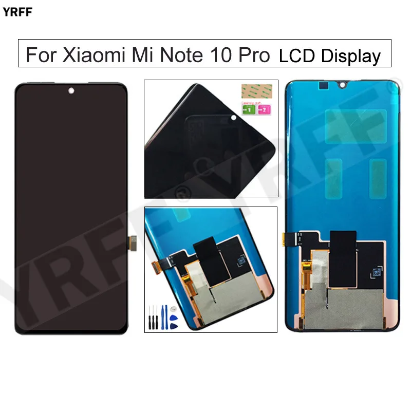ЖК-экран MI Note10 Pro для Xiaomi Note 10 ЖК-дисплей с сенсорным экраном и дигитайзером