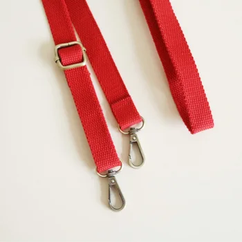 

New 130cm Canvas Bag Strap Adjustable Shoulder Bag Strap Replacement Bag Belt Women DIY Bag Accessories Solid Candy Color