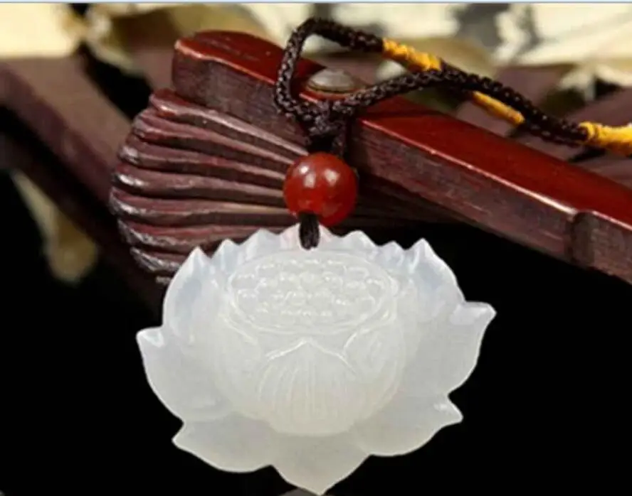 Бесплатная доставка&gt 100% натуральный ручной резной китайский Хотан нефрит кулон