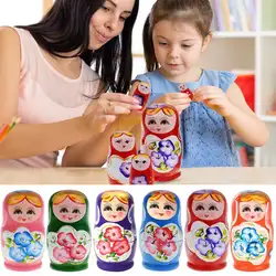 Детские игрушки русская матрешка куклы родитель-ребенок Взаимодействие богатое содержание игры ручная роспись традиционные