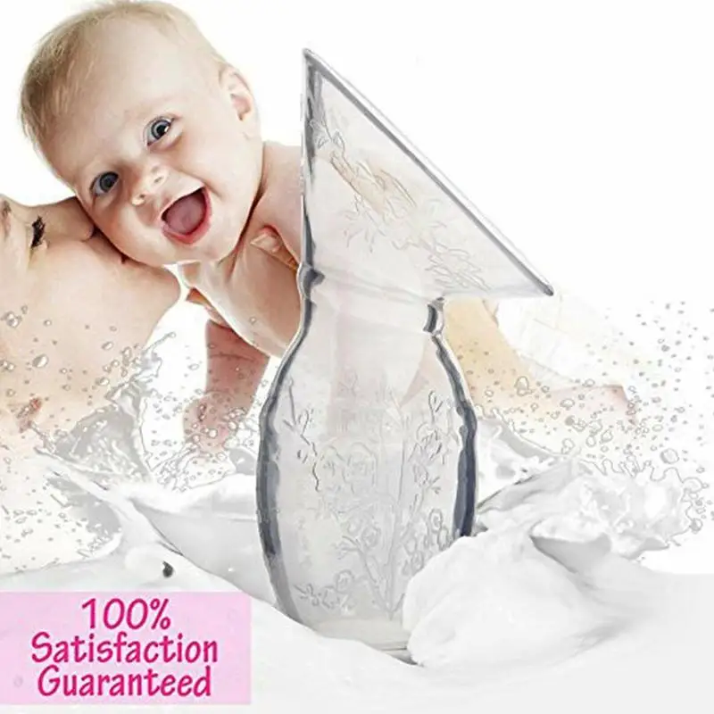 

Full Silicone Breast Pump Manual Breast Pump Partner Milking Anti-spill Breast Milk Collector Automatic Collection Breastfeeding