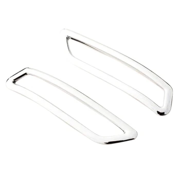 

2 Pcs DIY Car Styling ABS Chrome Rear Fog Light Box Stickers Cover Case Stickers for Citroen C4 2016 Accessories