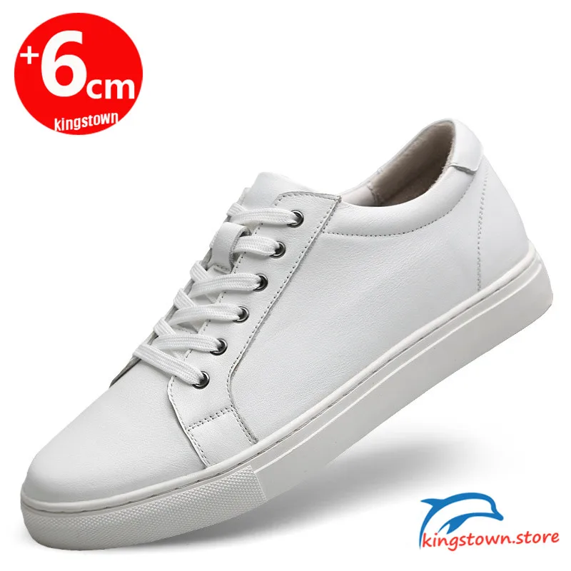 White Shoes Men Sneakers High 5-6cm 