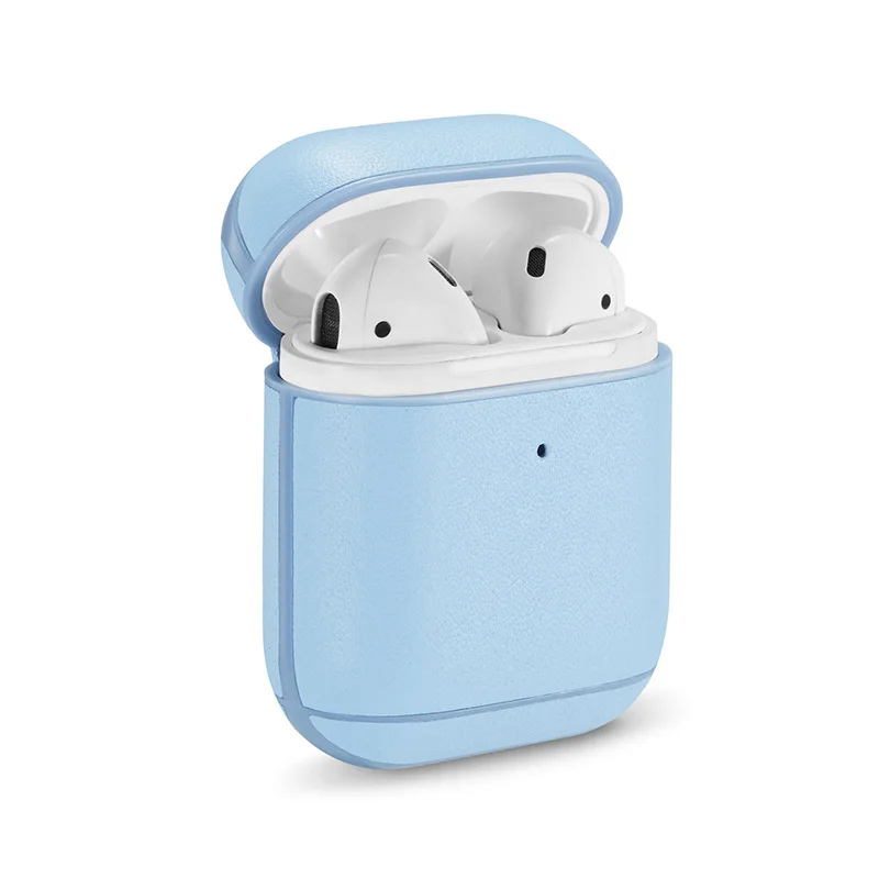 Чехлы из натуральной кожи для AirPods, чехол, Bluetooth, беспроводные наушники, Funda для Apple Airpods 2, 1 Air Pods, зарядные ящики