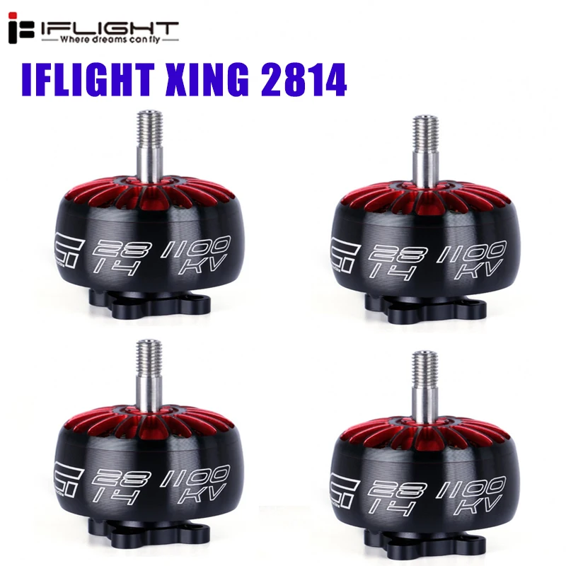 1 /2 /4PCS iFlight XING 2814 880KV / 1700KV 2200KV 4-6S Brushless Motor for Long RC Drone FPV Racing Spare Part DIY | Игрушки и хобби