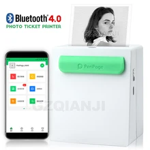 Портативный термальный Bluetooth принтер 58 мм мини беспроводной POS Термальный фотопринтер для Android IOS мобильный телефон GZM5804