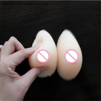 

New New 180/pair Small Silicone Fake Breast Form for Breast Cancer Teaching Teardrop Shape Lifelike Mastectomy Drag Queen Gift