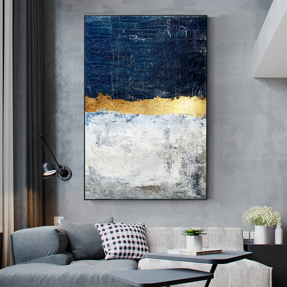 hand made 100% oil painting on canvas modern  Best Art Abstract oil painting Golden years XD1-309 (5)