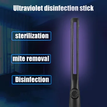 

40 LED UV Sterilizing Disinfection Lamp Wand Portable Rechargeable Home Ultraviolet Bactericidal Handheld Light Stick Dropship