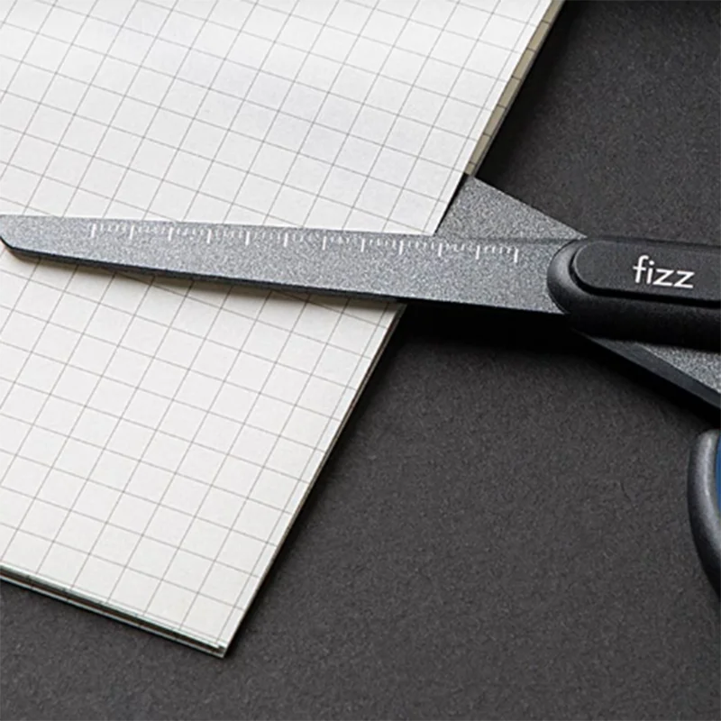 Xiaomi Mijia Youpin Fizz тефлоновые ножницы, шкала, метка, безопасная круглая режущая головка, фториновое покрытие, офисные канцелярские ножницы