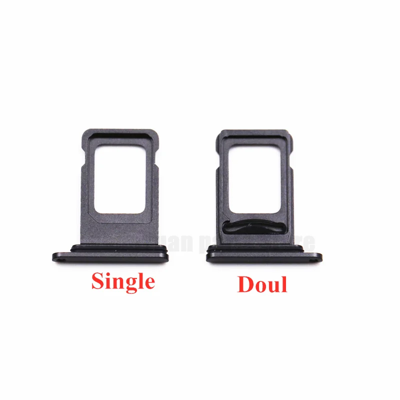 100pcs/lot Dual & Single SIM Card Tray Holder Slot Replacement For iPhone 11 11pro 11Pro Max SIM Card Card Holder Adapter Socket