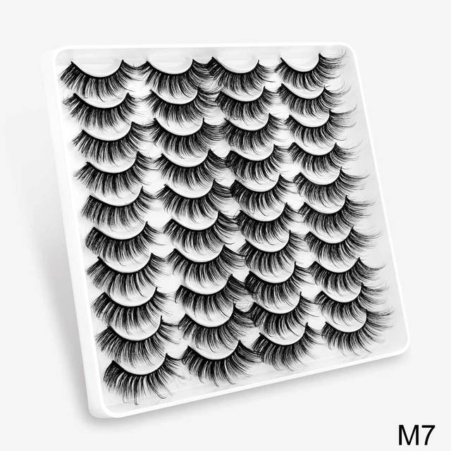 Pairs Faux Mink Lashes False Eyelashes Natural Fake Lashes Book 3D Lash Wispy Dramatic Eyelash Vendor Faux Cils Makeup