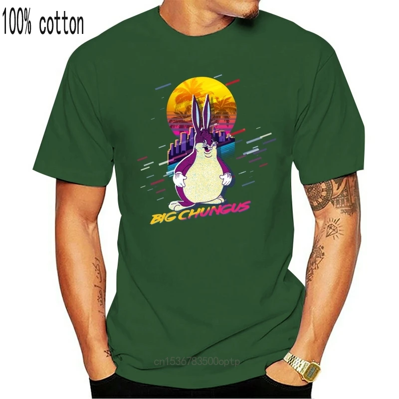 

New Men tshirt BIG CHUNGUS 80s (Dank memes) Big Chungus T Shirt Printed T-Shirt tees top