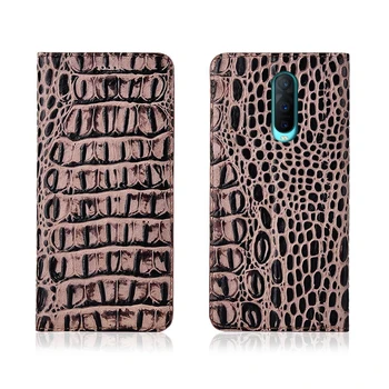 

Crocodile pattern genuine leather magnetic case card slot holder for OPPO RX17 Pro/OPPO RX17 Neo phone bag funda flip cover capa