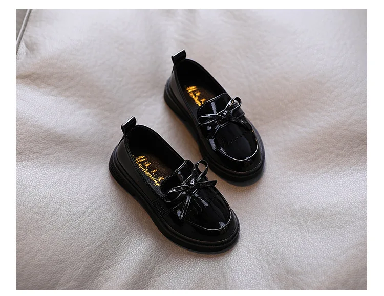 Autumn Spring New Girls Shoes Children Leather Shoes Tassels Fringes Soft PU Patent Leather Kids Flats Oxfords Soft Loafers NM39 child shoes girl