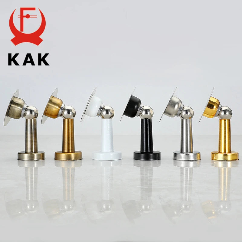Stainless Steel Magnetic Doorstop Non-Punch Wind-Proof Door Stopper Wall Mounted Floor Mounted Door Holder Hardware magnetic door stopper
