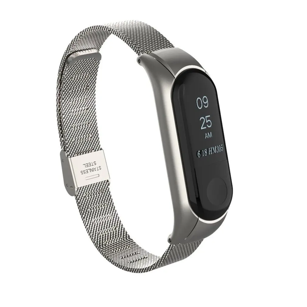 Унисекс сталь ремешок Milanese Loop Mesh Watch Band для Mi4/Mi3 Smart Belt металлическая пряжка
