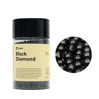 

260ml Cat Litter Deodorizing Beads Black Bamboo Charcoal Activated Carbon For Odor Removing Cat Litter Deodorizing Beads DFT