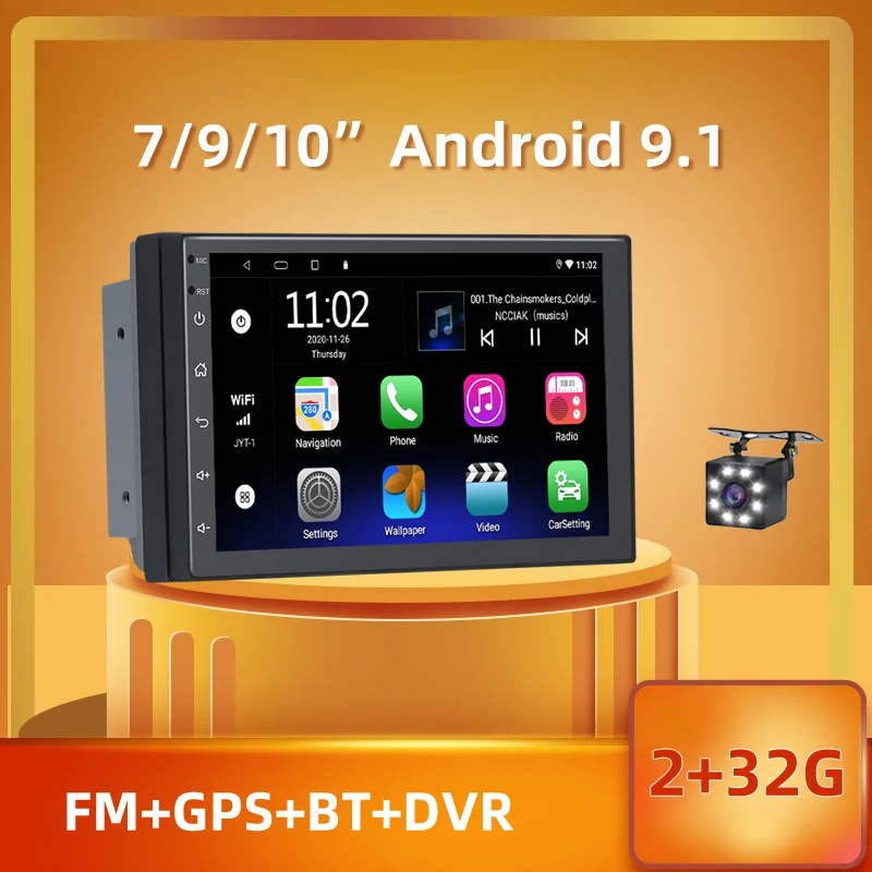 Автомагнитола PEERCE 2DIN FM 7/9/10 дюймов Android GPS Wi-Fi Bluetooth Mirrorlink | Автомобили и мотоциклы