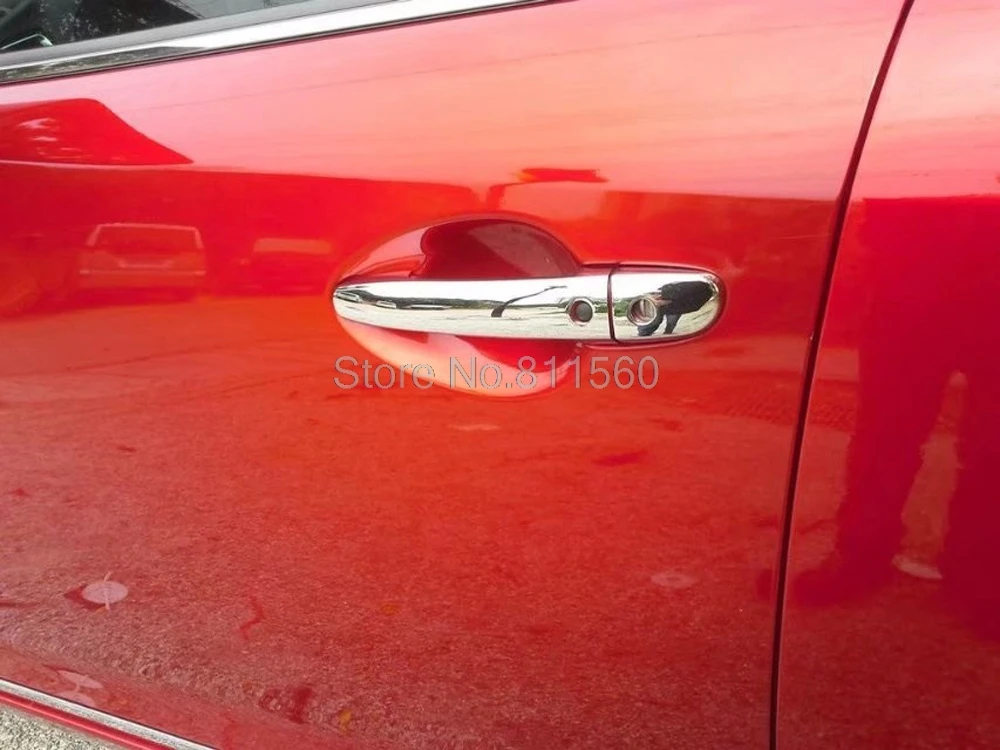 Для Mazda CX9 CX 9 2016 2017 2018 ABS Chrome Наружная ручка двери автомобиля Catch накладной
