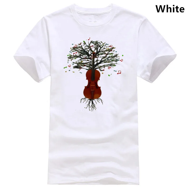 

Violin T-shirt Musical Violin Tree fiddle Violinist in sizes Small to XXL