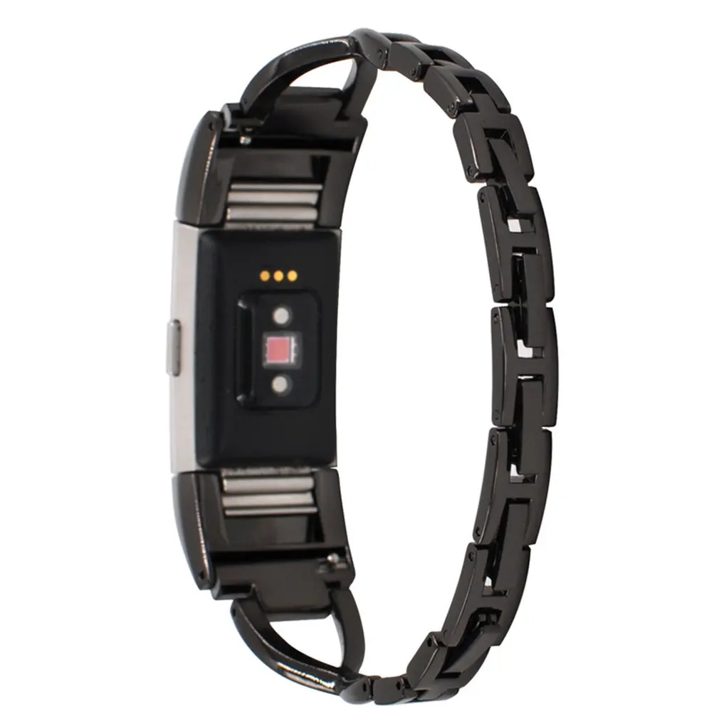 

Bracelet Straps Luminous Beads Handmade Watches With Metal Straps Fashion Highlights Personality For Fitbit Charge2