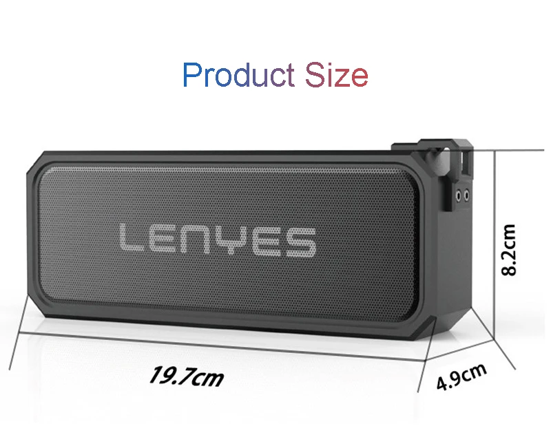 Lenyes S107 Bluetooth динамик коробка IPX7 водонепроницаемый 20 Вт динамик s 10H TWS портативный стерео нч-динамик беспроводной громкий динамик s