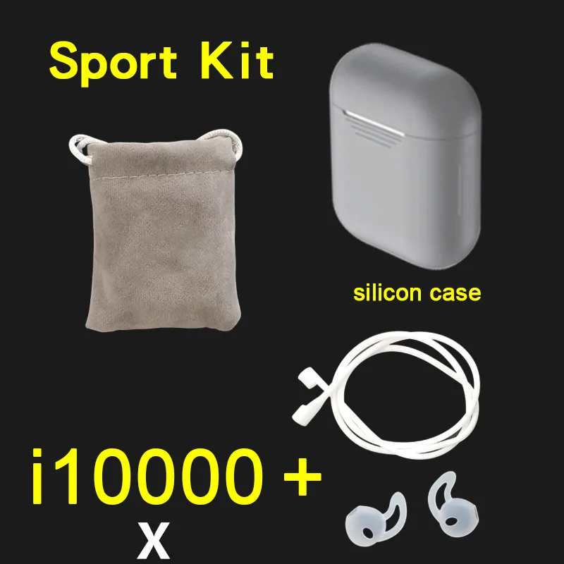 i10000X sport Gray I10000 X TWS беспроводные новые наушники зарядный чехол Bluetooth 5,0 наушники PK i500 i2000 i5000 TWS - Цвет: i10000X sport Gray