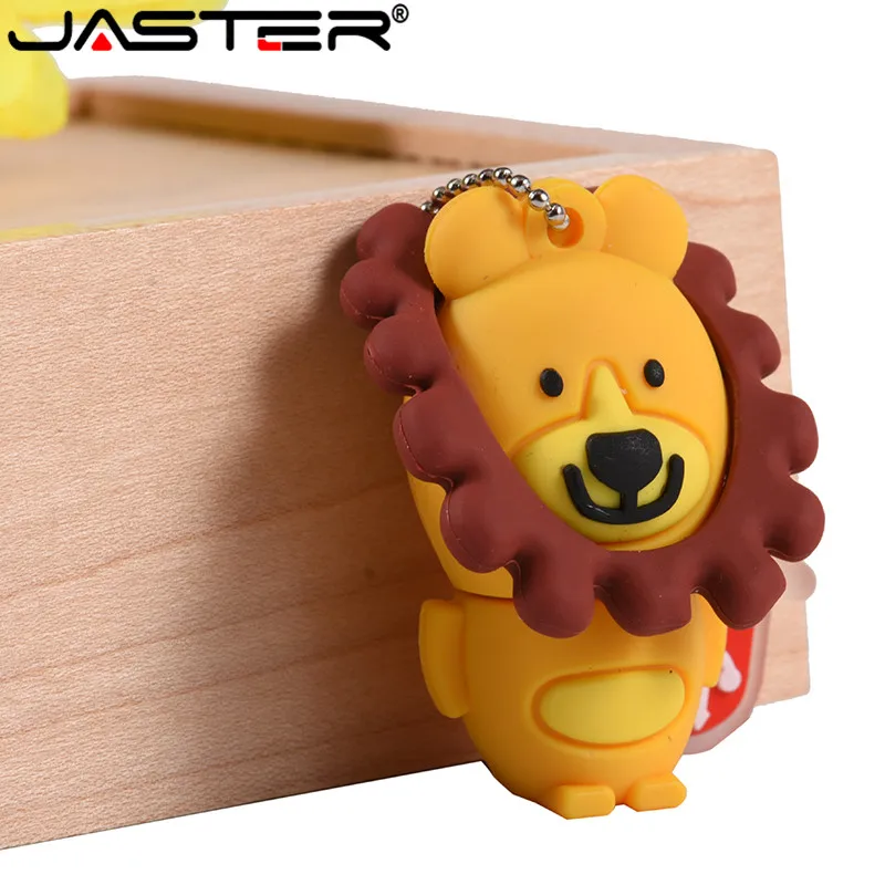 JASTER милый мультфильм лев и p ig usb флеш-накопитель usb 2,0 4 ГБ 8 ГБ 16 ГБ 32 ГБ 64 ГБ Флешка лучший подарок