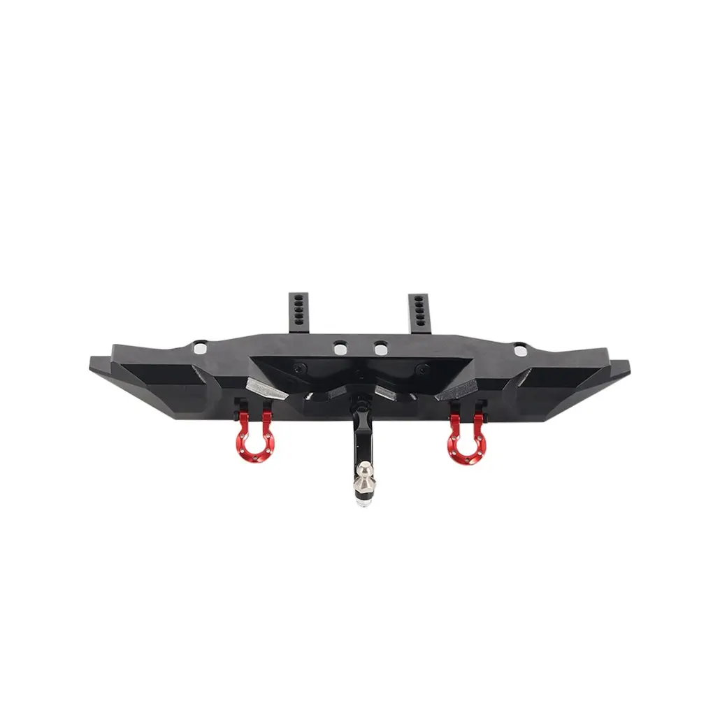 

Black Metal Rear Bumper With Trailer Hook 1/10 RC Car Metal Rear Bumper Upgrade Parts Car Accessories