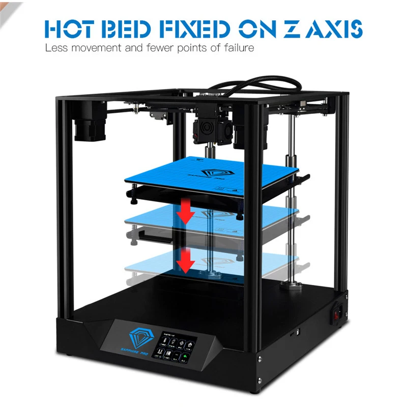 Два дерева 3d принтер сапфир pro BMG экструдер CoreXY алюминиевый профиль рамка Core xy Высокоточный сапфир S