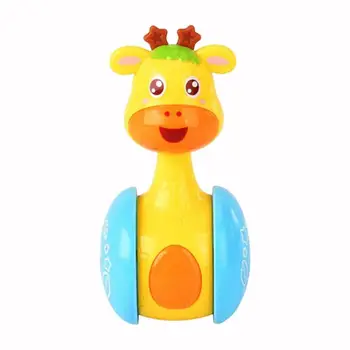 

Baby Rattles Giraffe Tumbler Toddler Toy Doll Bell Music Educational Toy Kids Cartoon Toy Car Children Handle Stroller Toy