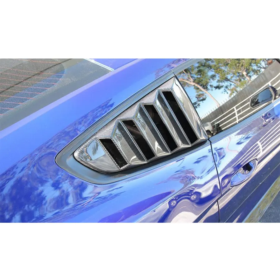 1 Pair Carbon Fiber Side Window fender Air intake Trims Vent Decoration sticker for Ford Mustang 2015 1 Pair Carbon Fiber Side Window fender Air intake Trims Vent Decoration sticker for Ford Mustang 2015
