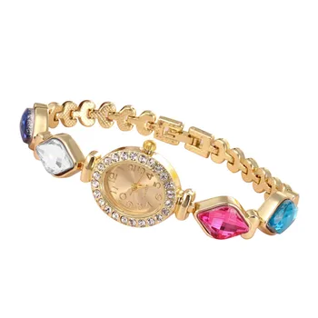 

Zegarek Damski Women Watches Round Full Diamond Bracelet Watch Analog Quartz Movement Wrist Watch Bayan Kol Saati Relogio Reloj