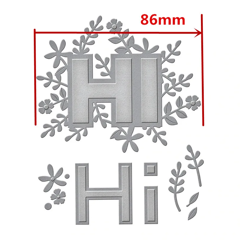 Буквы цветок животных металлические трафареты для пресс-формы для изготовления карт Декор тисненая деталь бумажные карточки DIY Скрапбукинг - Цвет: 92.9x92.1mm