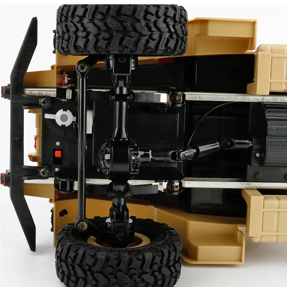 Remote Control Car Toy 1:16 DIY Military Four-wheel Drive Off-road Remote Control Climbing Car Model for WPL B-1