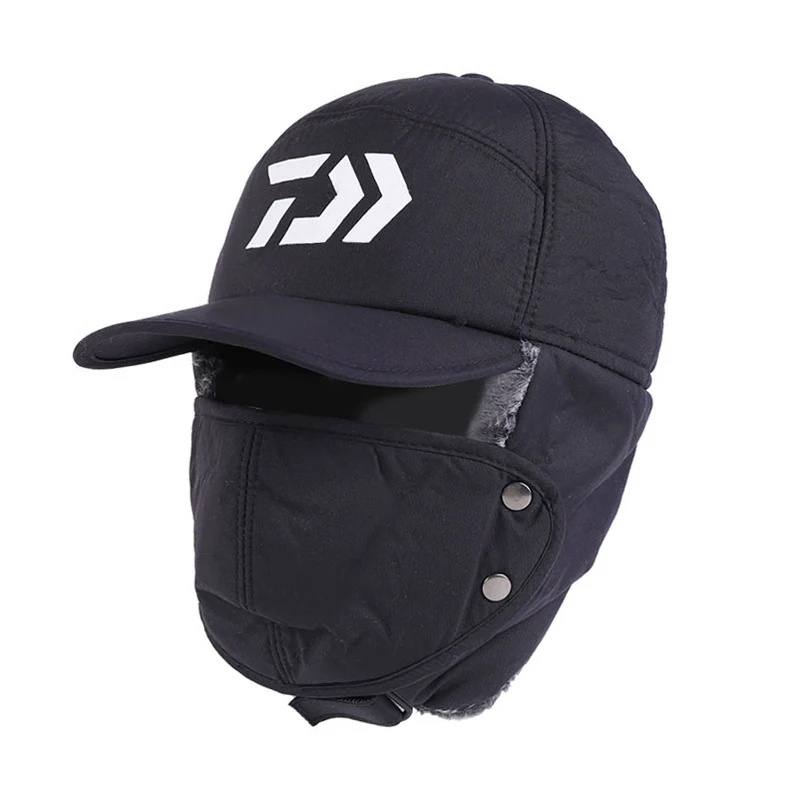 DAIWA Winter Thermal Hats Men Women Fishing Hat Fashion Ear