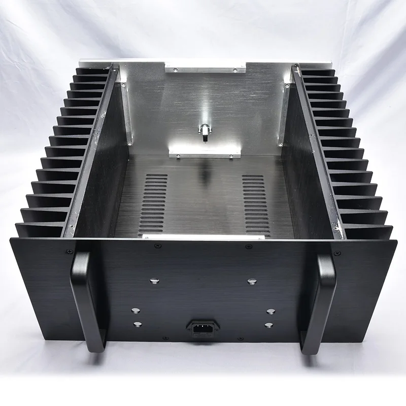 Full aluminum DIY 4320 power amplifier chassis class A enclosure big heatsink HIFI box