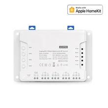 Interruttore HomeKit Google Assistant 4CH Pro R3 Sonof WiFi Smart Home telecomando senza fili 433MHz Timer contatto a secco AC DC On Off