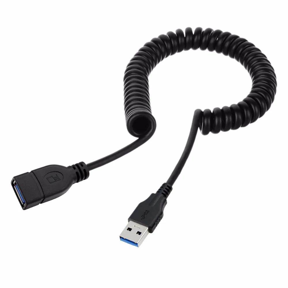 

Stretch USB 3.0 Male to Female Extension Data Charged Cable for Tablet & Mobile Phone Laptop Hard Disk Drive 100cm Black