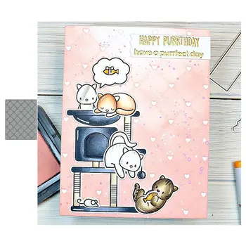 

JC Line Grid Frame Background Metal Cutting Dies for Scrapbooking Die Cut Card Make Stencil Craft Folder Model Album Decoration