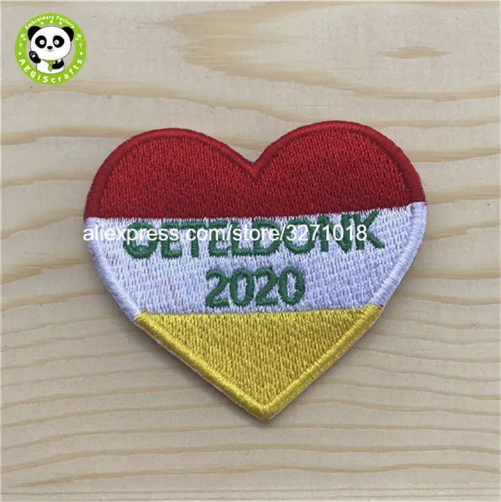 

2020 oeteldonk embleem heart patches for clothing