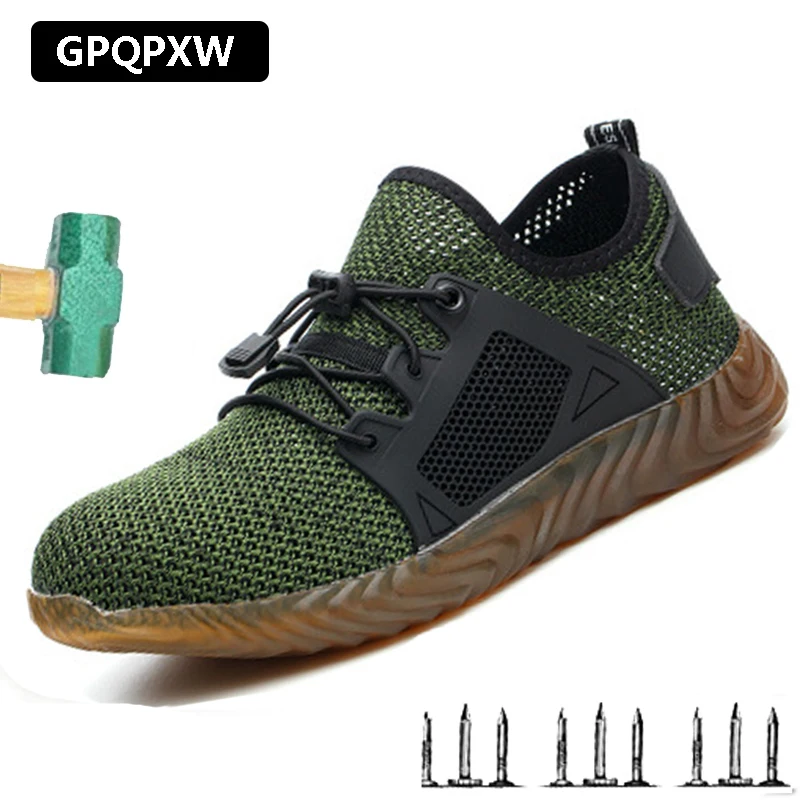 Защитные ботинки обувь высокого качества дышащие сетчатые женские небьющиеся