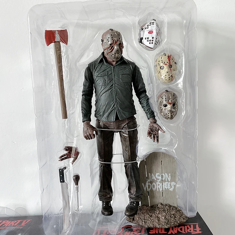 C no box NECA The 13th Friday Джейсон, Фредди Крюгер Leatherface бензопила Джон Карпентер Майкл Майерс это Pennywise Джокер фигурка - Цвет: C no box
