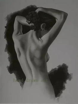 

Artistic home decoration oil painting of realist art hand-painted on canvas: glamour art model, female model