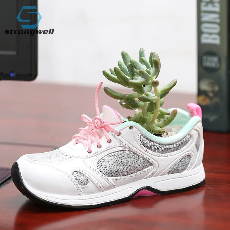 

Strongwell Nordic Shoe Flower Pot Garden Resin Flowerpot Wedding Decoration Home Decoration Accessories Tabletop Birthday Gift