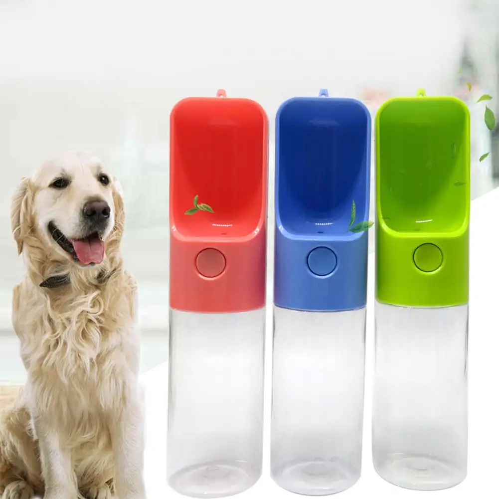 HobbyLane 450ml Portable Pet Water Dispenser Feeder Bottle for Outdoor Dogs Teddy Travel Drinking Pets Drinking Fountains