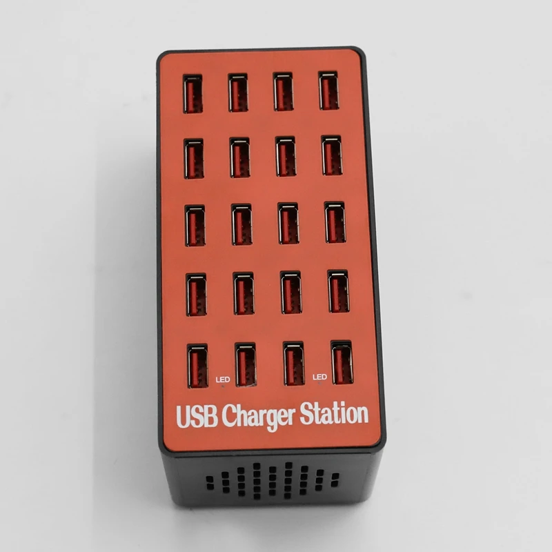 USB зарядное устройство для телефона 20 портов зарядное устройство 20A многопортовое умное зарядное устройство для планшета быстрое зарядное устройство#5