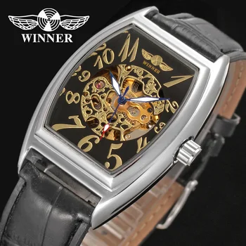 

T-winner Casual Leather Strap Watch Clock Fashion Men Wristwatches Hours Fashion Sports Men Wristwatches Relogio Masculino