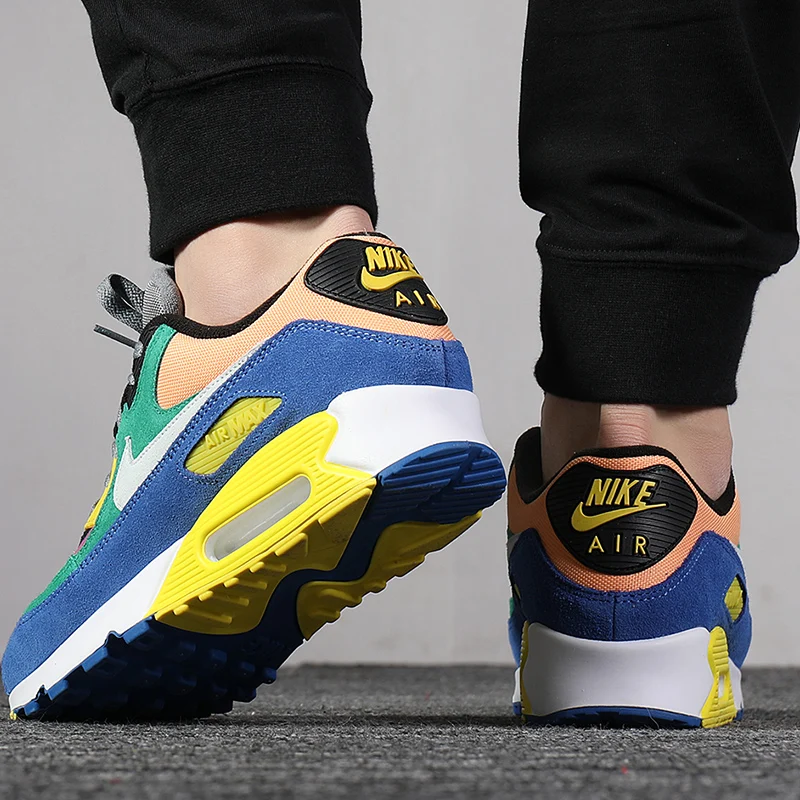 Аутентичные мужские кроссовки Nike Air Max 90 QS, новые цветные удобные прочные кроссовки для отдыха, модная дизайнерская обувь CD0917